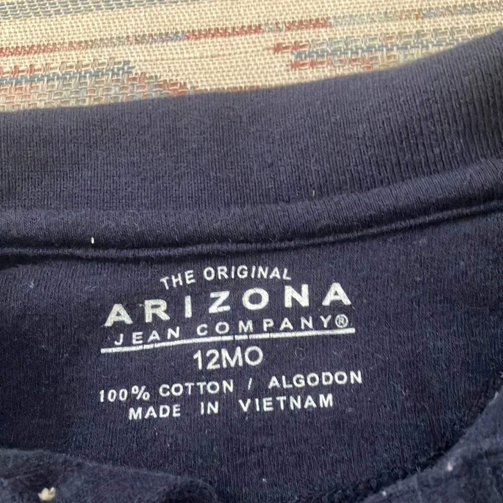 Arizona jean company long sleeved polo shirt 12 months - Picture 3 of 3